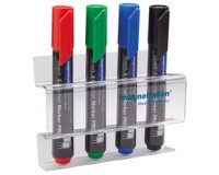 Porte-marqueur acrylique, pr 4 marqueurs tableau