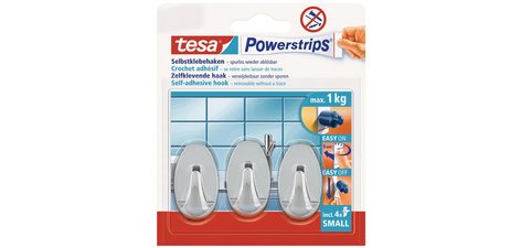 Powerstrips Crochet adhésif SMALL, ovale