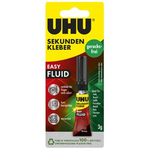 Colle instantanée EASY FLUID, sans solvant, tube de 3 g