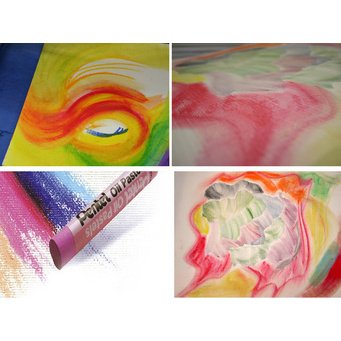 PentelArts Pastels à huile PHN4, étui en plastique de 36