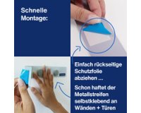 kit de barrettes magnétiques, 1000 x 50mm, blanc