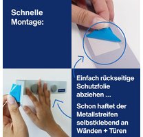 kit de barrettes magnétiques, 1000 x 50mm, blanc