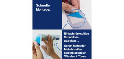 kit de barrettes magnétiques, 1000 x 50mm, blanc