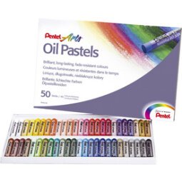 NL_Lapices pentel oil pastel caja de 50 colores surtidos