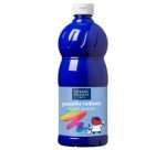 Gouache lefranc bourgeois liquide redimix non toxique fluide couvrante prête à l'emploi bleu outremer flacon 1000ml