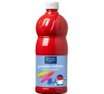 Gouache lefranc bourgeois non toxique fluide grande couvrance coloris carmin flacon 1000ml