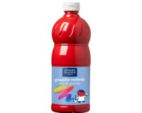 Gouache lefranc bourgeois liquide redimix non toxique fluide couvrante prête à l'emploi vert clair flacon 1000ml
