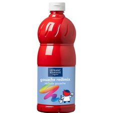 Gouache liquide 1.000 ml, rouge carmin