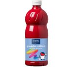 Gouache lefranc bourgeois liquide redimix non toxique fluide couvrante prête à l'emploi rouge primaire flacon 1000ml