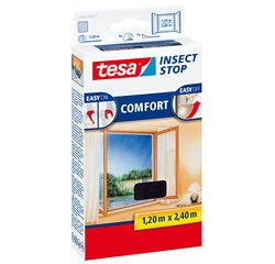 Insectenhor tesa® Insect Stop COMFORT buitendraaiende ramen 1,2x2,4m wit