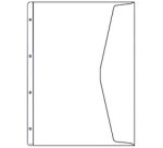 pochette pour document, A4, PVC, grainée, 0,13 mm