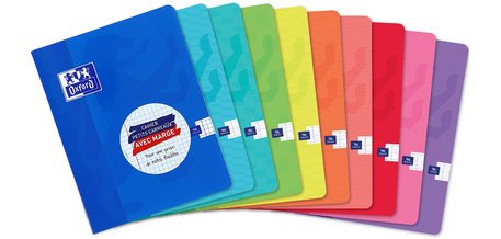 Cahier piqûre, 170 x 220 mm, quadrillé 5x5, 96 pages