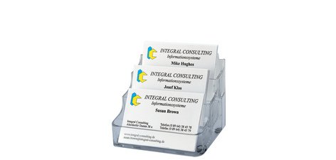 Porte-cartes de visite, en plastique dur