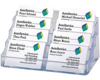 Porte-cartes de visite, en plastique dur