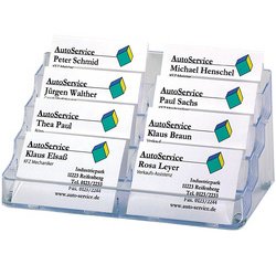 Porte-cartes de visite, en plastique dur