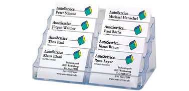 Porte-cartes de visite, en plastique dur