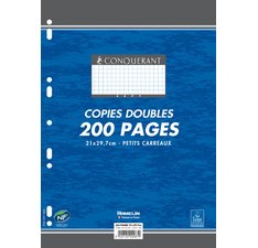 Dubbele kopieën CONQUERANT SEPT A4 geruit zonder kantlijn