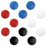 Aimants, rond, diamètre: 30 mm, assorti en couleur