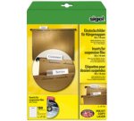 Etiquettes PC pour dossiers suspendus, 58 x 18 mm