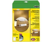 Etiquettes PC pour dossiers suspendus, 60 x 21 mm