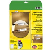 Etiquettes PC pour dossiers suspendus, 60 x 21 mm