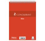 CONQUERANT SEPT Bloc sténo à spirale, A5, uni, 90 feuilles