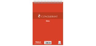 CONQUERANT SEPT Spiralblock Steno, A5, uni, 90 Blatt