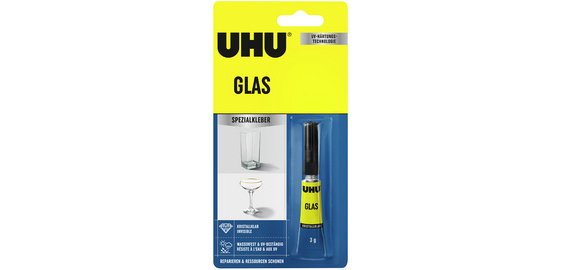 colle spéciale GLAS, 3 g dans un tube, transparente