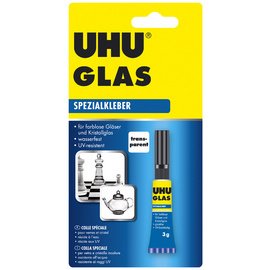 Speciale transparante glaslijm UHU GLAS, tube van 3 g