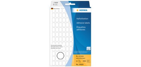 Étiquette multi-usage, 8x12 mm, inscriptible à la main