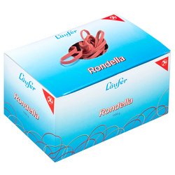 Rubber elastieken RONDELLA, 130 x 4 mm, 1 kg, rood