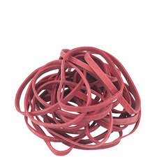 Bracelets élastiques RONDELLA, 200 x 6 mm, 500 g rouge