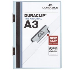 Chemise à clip DURACLIP, A3, bleu