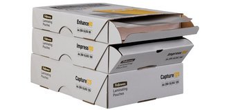 Fellowes A4 Laminating Pouches - 2 x 125 Microns - Glossy - Box of 250