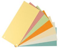 Intercalaires, pour format A4, carte lustrée
