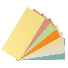 Tabbladen, voor A4-formaat, glanzend karton, geel