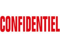 Tampon avec texte Printer 20 'CONFIDENTIEL'