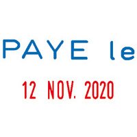 Tampon dateur Mini Dater S160 L2 'PAYE le'