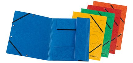 Chemise avec élastiques easyorga, A4, couleurs