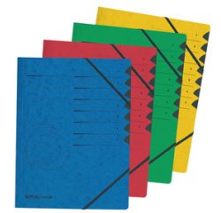 Trieur easyorga, A4, carton, 7 compartiments