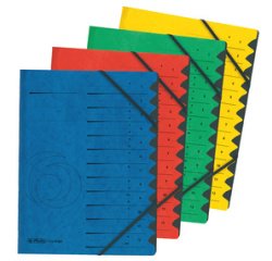 Trieur easyorga, A4, carton, 12 compartiments