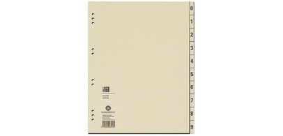 Intercalaires, chamois, 240 x 300 mm, en carton dur