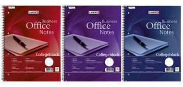 Bloc à spirale 'Business Office Notes', A4, ligné,