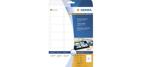 Etiquette brillante SPECIAL, 63,5 x 38,1 mm, blanc