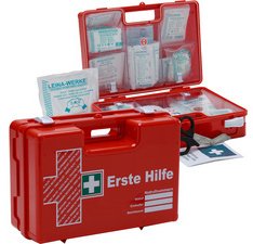 LEINA Mallette de premiers secours SAN, contenu DIN 13157,