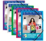 Polyvision Elasticated Folder, A4, Assorted