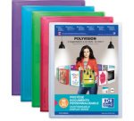 Protège-documents POLYVISION, 20 pochettes, assorti