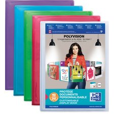 Protège-documents personnalisable Polyvision 20 pochettes - 40 vues