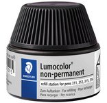 Flacon de recharge Lumocolor, non permanent, noir