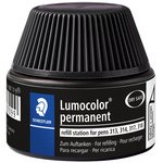 Flacon de recharge Lumocolor, permanent, noir
